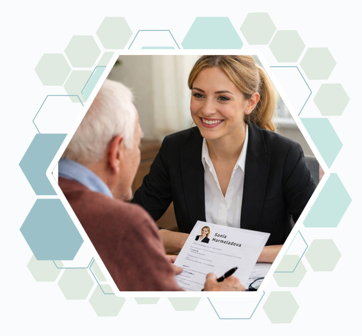 Recrutement d'une aide à domicile par un senior