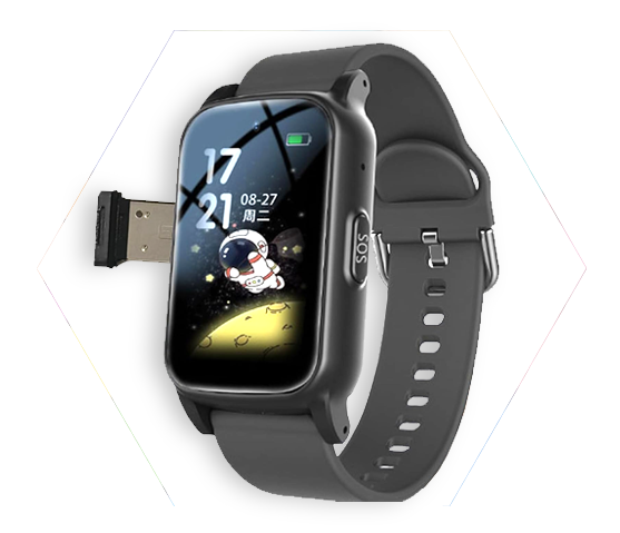 Montre connectée sénior (SOS, détection de chutes), même produit, divers marques.