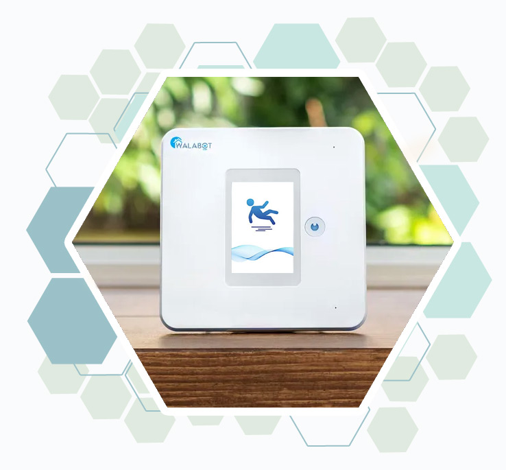 Un capteur de chute domotique avec alerte vers un proche aidant chez Vayyar Care et Walabot.