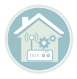 Passerelle domotique traitant l'information, icone