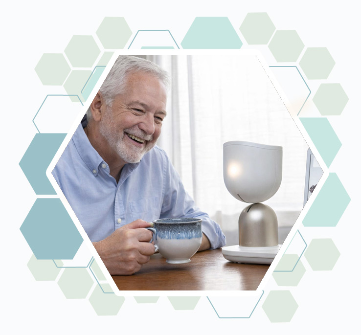 ElliQ, un robot compagnon pour senior.