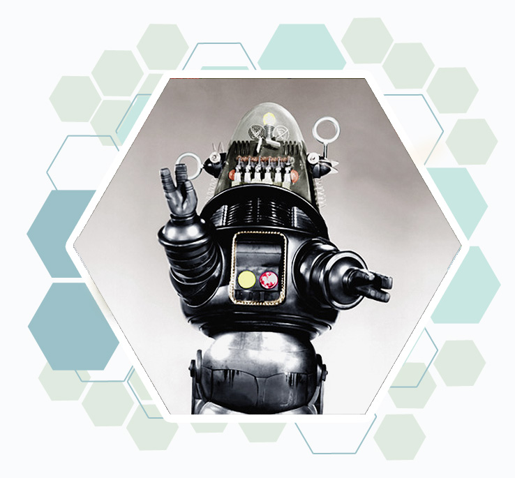 Robby le robot, machine intelligente du film culte la Planète Interdite (1956)